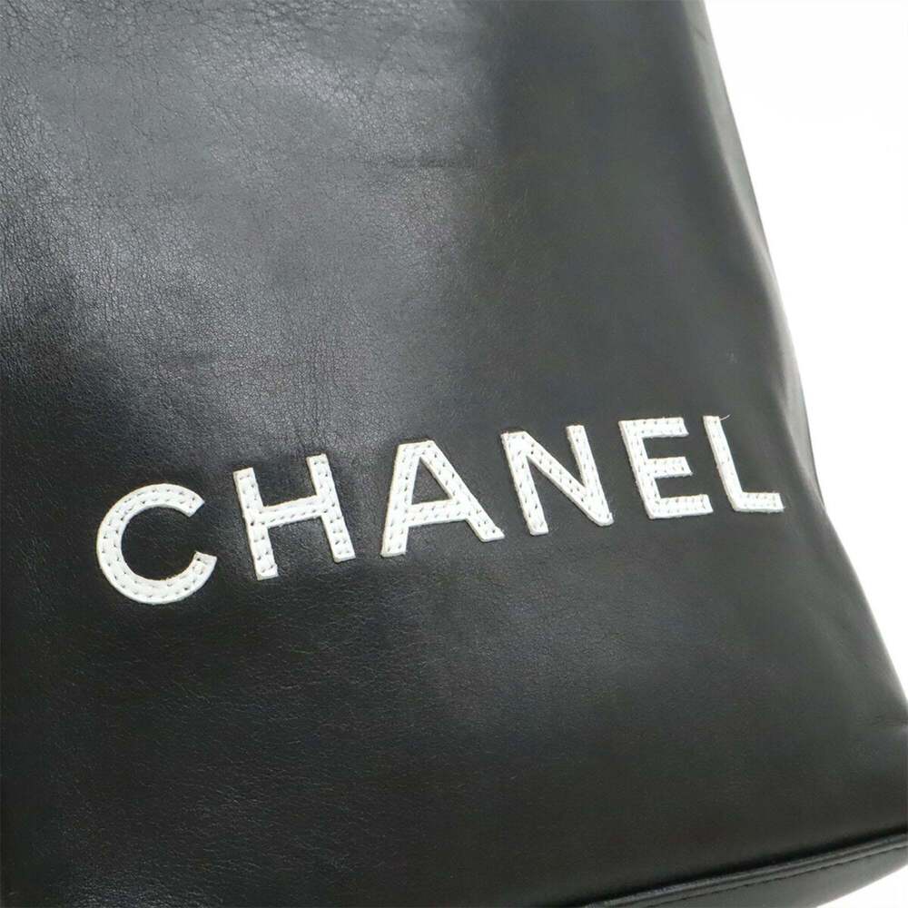 CHANEL Black Leather Tote Bag - Picture 10 of 10